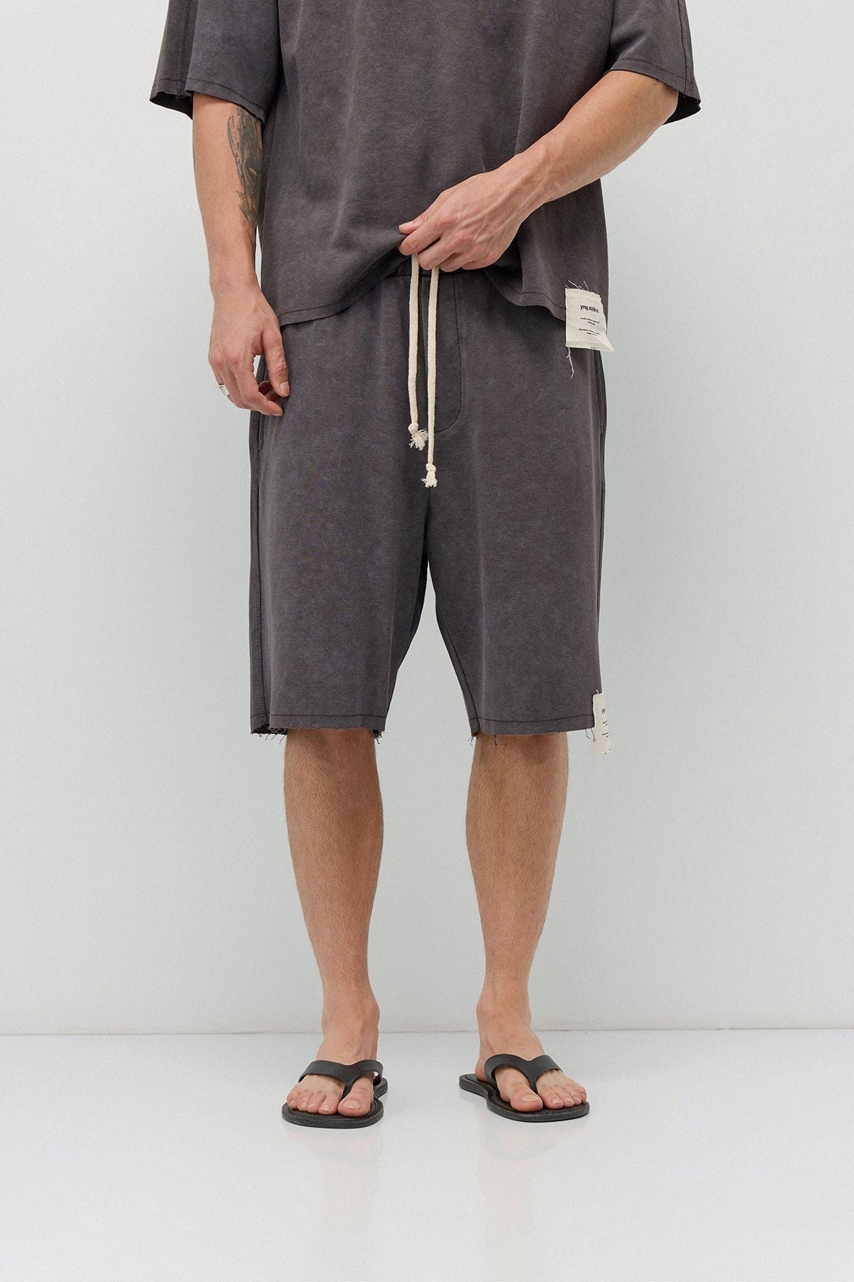 Oversized T-Shirt and Shorts Set (Pre-Washed)