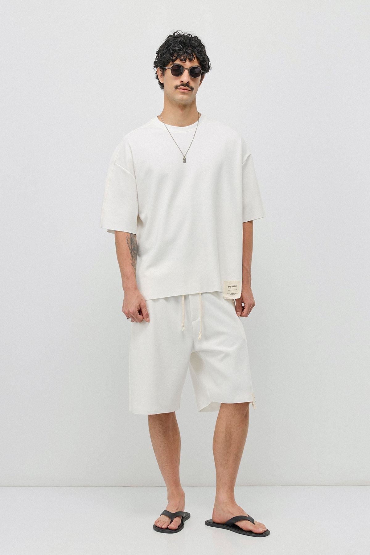 Oversized T-Shirt and Shorts Set (Pre-Washed)