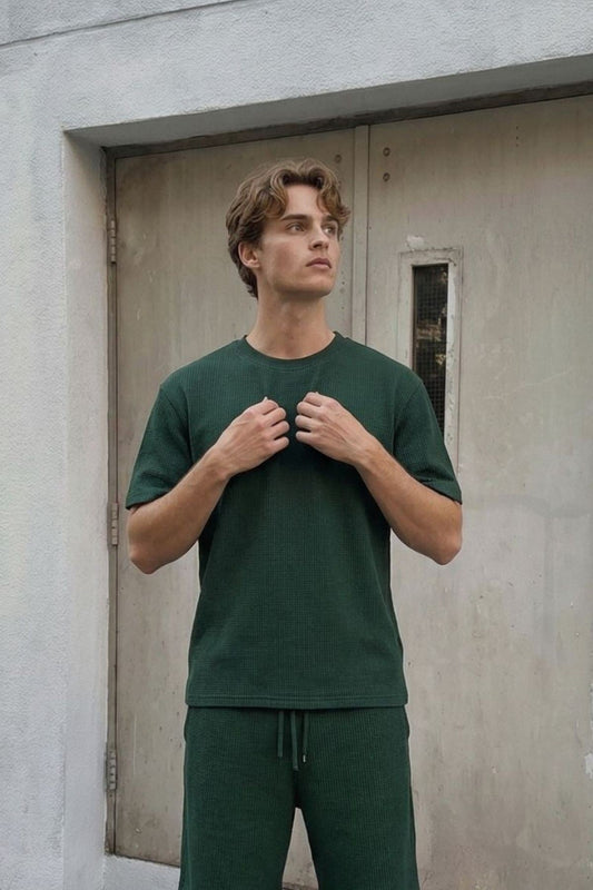 Oversized T-Shirt with Ribbed Hem